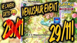 NIENTE VENUSAUR EVENT! DIFFIDATE DALLE IMITAZIONI!!!    Pokémon[TCGP]Trading Card Games Pocket