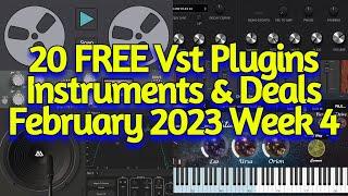 20 Best New FREE VST Plugins, Vst Instruments, Sample Packs & Plugin Deals - FEBRUARY 2023 Week 4