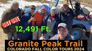 12,491 ft. Granite Peak trail Colorado Fall Color Tours 2024/ Day One/ Willys Jeep/ Flat Fender