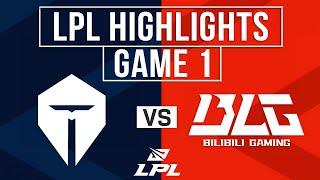 TES vs BLG Highlights Game 1 | LPL 2025 Split 2 | Top Esports vs Bilibili Gaming