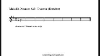 Melodic Dictation #23 - Diatonic (Extreme)