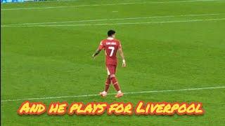 The Luis Díaz song at Anfield  Liverpool vs Man City