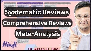 Systematic Reviews vs. Comprehensive Literature Reviews vs. Meta Analysis || Hindi