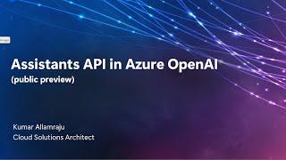 Azure OpenAI Assistants API