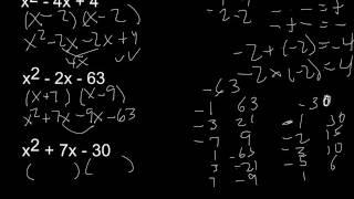 Factoring Quadratics