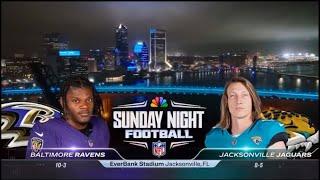 Sunday Night Football intro Ravens vs Jaguars