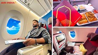 The Newest Air India A350 Premium ECONOMY Experience : Fine Dining onboard