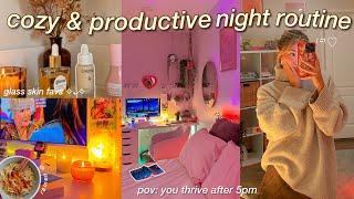 the COZIEST FALL NIGHT ROUTINE ˘ᵕ˘ relaxing & productive 