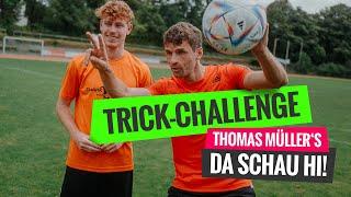 Trick-Challenge von FC Bayern-Stürmer Thomas Müller und Jannik Freestyle