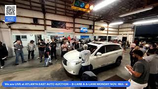 11/11—HUGE PUBLIC AUTO SALE AT ATLANTA EAST AUTO AUCTION TODAY! MASSIVE 230 CARS, TRUCKS & MORE!