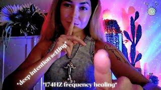 Unblock your Intentions: ASMR Reiki with 174Hz Healing Frequency & Soothing Hand Movements 