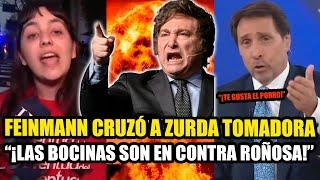 FEINMANN CRUZÓ A ZURDA TOMADORA DE FACULTADES "LAS BOCINAS SON EN CONTRA"