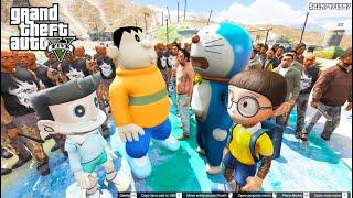 GTA 5 Mod - Đại Ca Nobita Dẫn Đàn Em Qua Chơi Khô Máu Chaien Xeko (Phần Cuối)