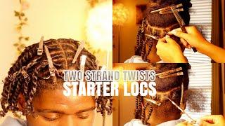 how to: starter locs, two strand twists method tutorial | Nylajai'ne