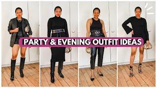 All Black Party and Evening Outfit Ideas: Dinner drinks | Date Night | Festive looks