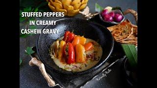 Stuffed Peppers in Creamy Cashew Gravy