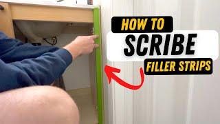 Scribing A Cabinet To A Wall [Bent's Woodworking]