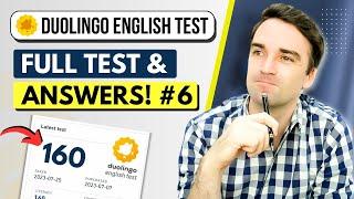 Get Ready for the Duolingo English Test 2024 - Full Test & Answers No. 6