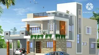 35x55 North facing house design l घर की डिज़ाइन 1925.0 sq.ft