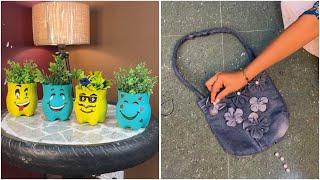 DIY Plastic Bottle Planters & Denim Bag | Creative Upcycling Ideas