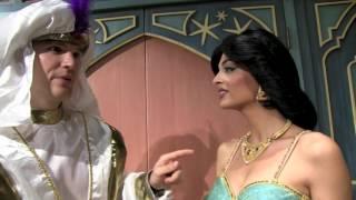 Tommy meets Jasmine and Genie dressed as Prince Ali at Mickey's Not So Scary Halloween Party 2015