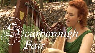 Scarborough Fair on Harp and Singing (music video by Christy-Lyn)