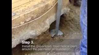 Foundation Repair using Helical Piers