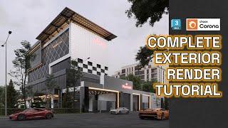 Complete Exterior Render Tutorial— Sketch up to 3ds max + Corona Render Tutorial!