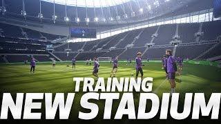 PLAYERS TRAIN AT SPURS NEW STADIUM FOR THE FIRST TIME! 