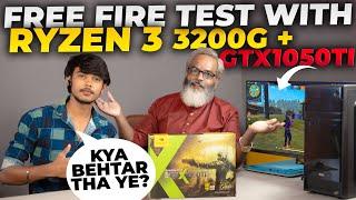 AMD Ryzen 3 3200G + GTX 1050ti Free Fire Gaming Test