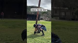 Massive caber toss in vista CA #highlandgames #strongman #kilt