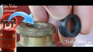 How to stop Gas Leakage in LPG Cylinder (by Changing or Replacing Rubber Washer of the Cylinder)