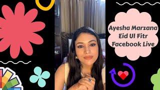 My Cute Sweet Bangladeshi Model Actress @Ayesha Marzana Mam Gave Me A Reply On Eid Facebook Live 