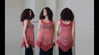 How to Crochet a Blouse Pattern #582│by ThePatternFamily