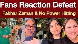 Exclusive  Fans Reaction on Pakistan Defeat | Fakhar Zaman , Saim Ayub & No Power Hitting