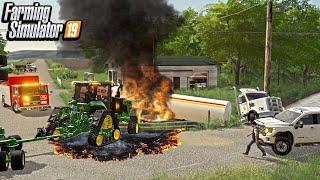 FARMHAND WRECKS THE DEMO 8RX (IOWA ROLEPLAY) FARMING SIMULATOR 19