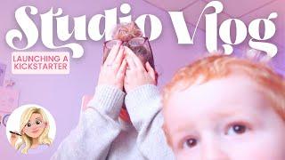 STUDIO VLOG | I launched my Kickstarter  | 092 | Emily Harvey Art