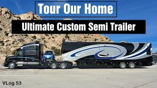 EXTREME SPACECRAFT 46FT CUSTOM SEMI TRAILER TOUR / INSIDE is unbelievable /RV Lifestyle/ HDT RV