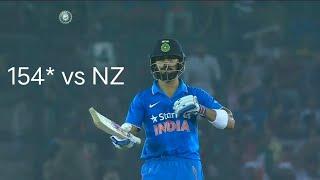 virat kohli 154* vs NZ Batting highlights | Kohli 's best knock vs NZ |