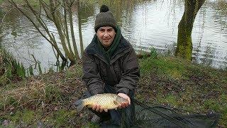 Bunce and King Fishing at Vale Farm, April 2018