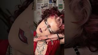 ‘pretty things as makeup’ #makeuptutorial #makeup #stainedglass #creativemakeup #avantgardemakeup