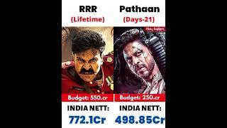 RRR VS Pathaan movie comparison box office collection #viral #trending #shorts #rrr #pathaan