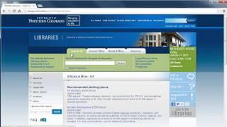 Accessing Library Databases at the UNC Libraries