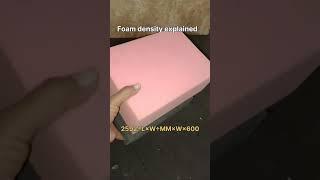 Foam Density Exampled // How To Check Foam Density #foamdensity