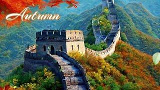 Great Wall China  | 4 seasons in 1 hr | Oil Painting | Ambient Music #489