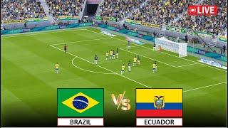 LIVE : BRAZIL vs ECUADOR I World Cup Qualification, CONMEBOL, Round 7 I eFOOTBALL PES 21 GAMEPLAY