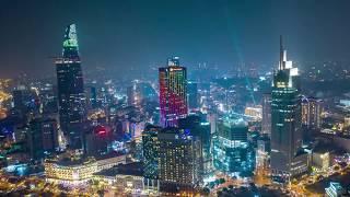 Saigon hyperlapse flycam |Video-Audio footage HD Free