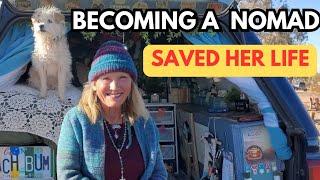 Becoming a solo female nomad truly saved her life!!