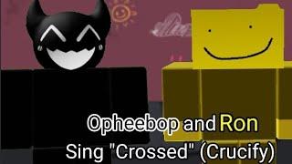 Opheebop and Ron Sing Crucify | Roblox Funky Friday