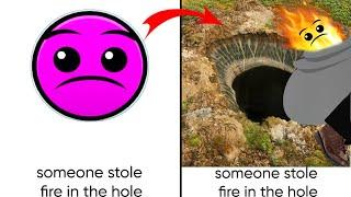 Custom New Fire In The Hole In REAL Life With MEME reaction